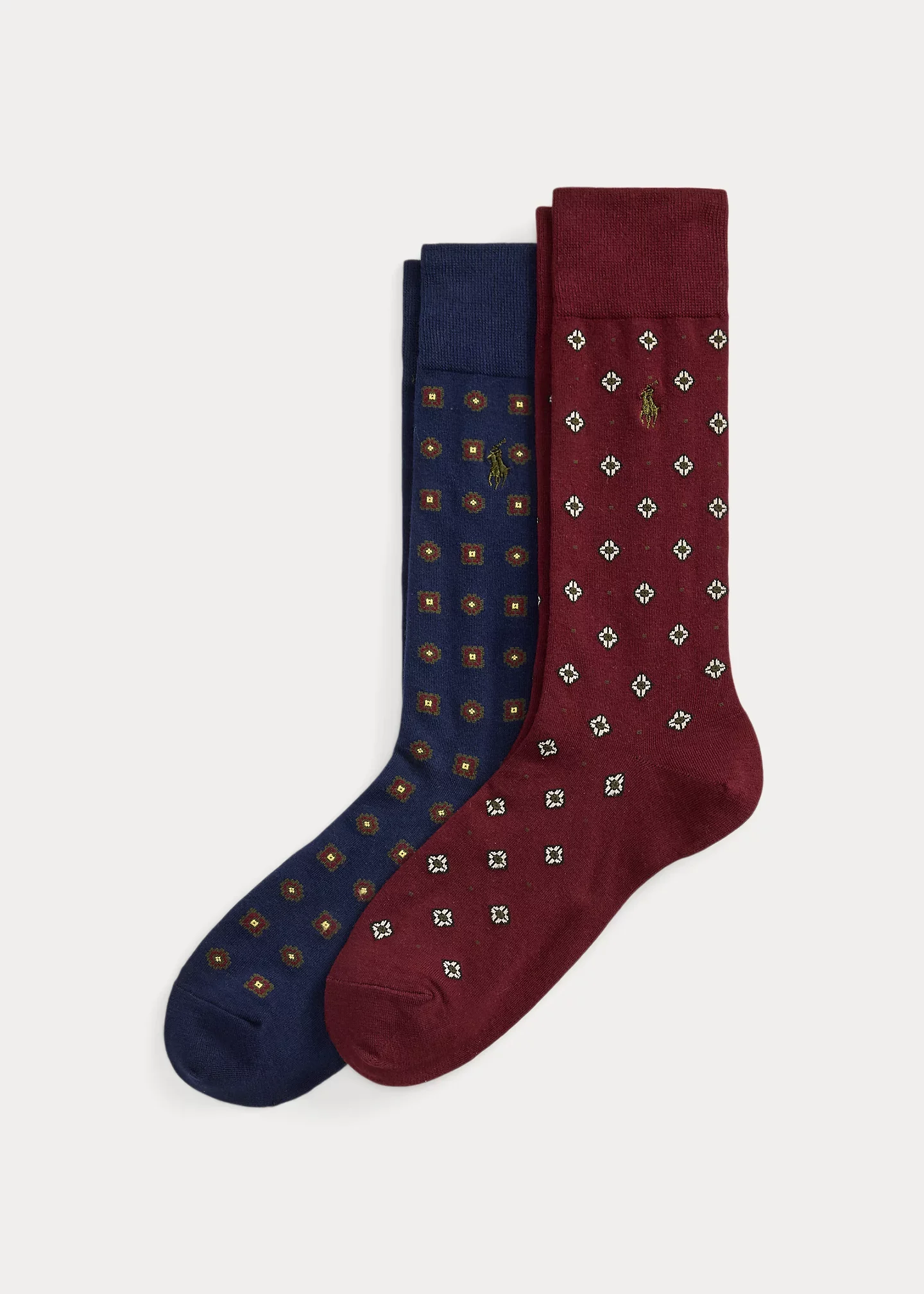 Foulard-Motif Trouser Sock 2-Pack - 1