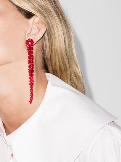 Simone Rocha Drip crystal drop earrings outlook