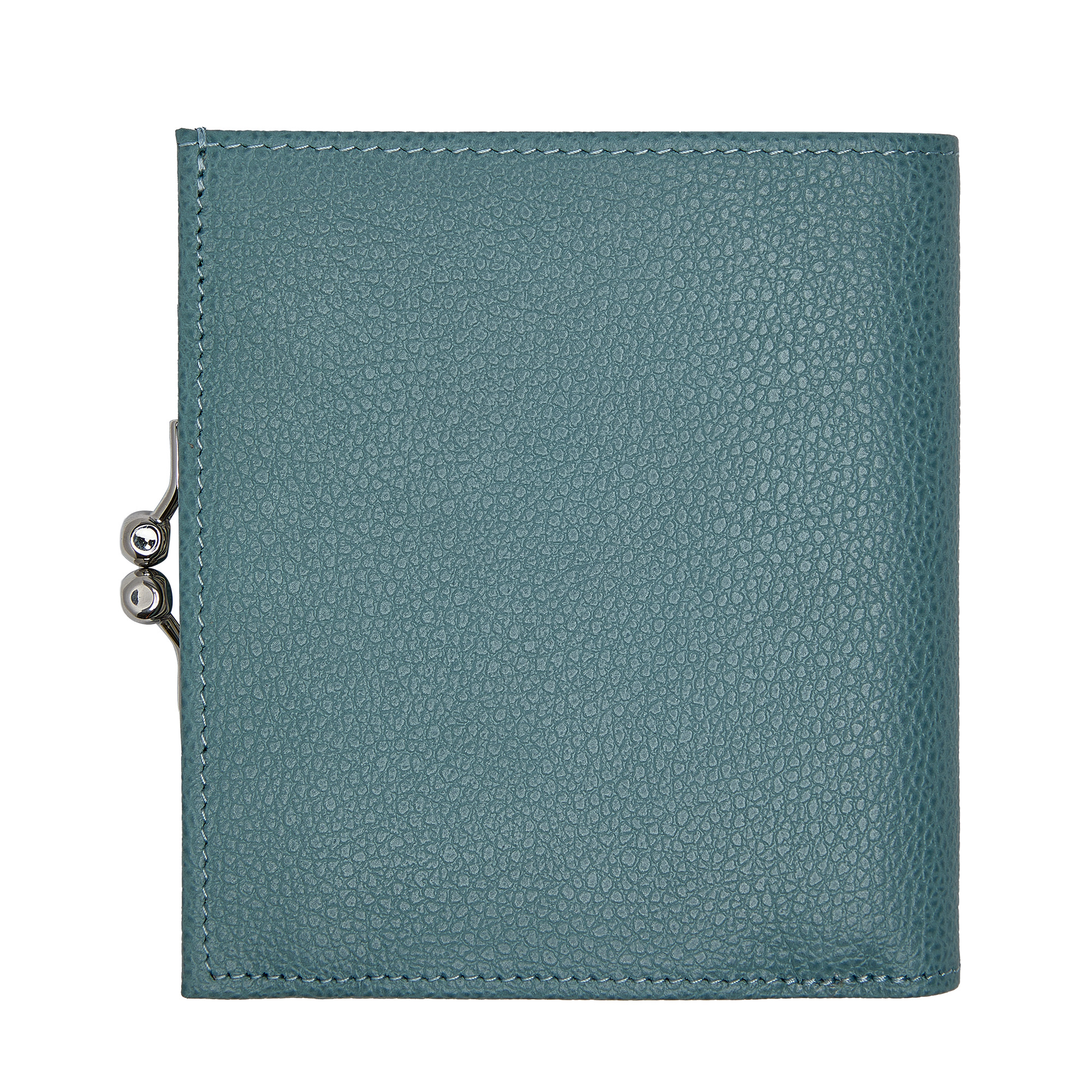 Le Foulonné Compact wallet Eucalyptus - Leather - 3