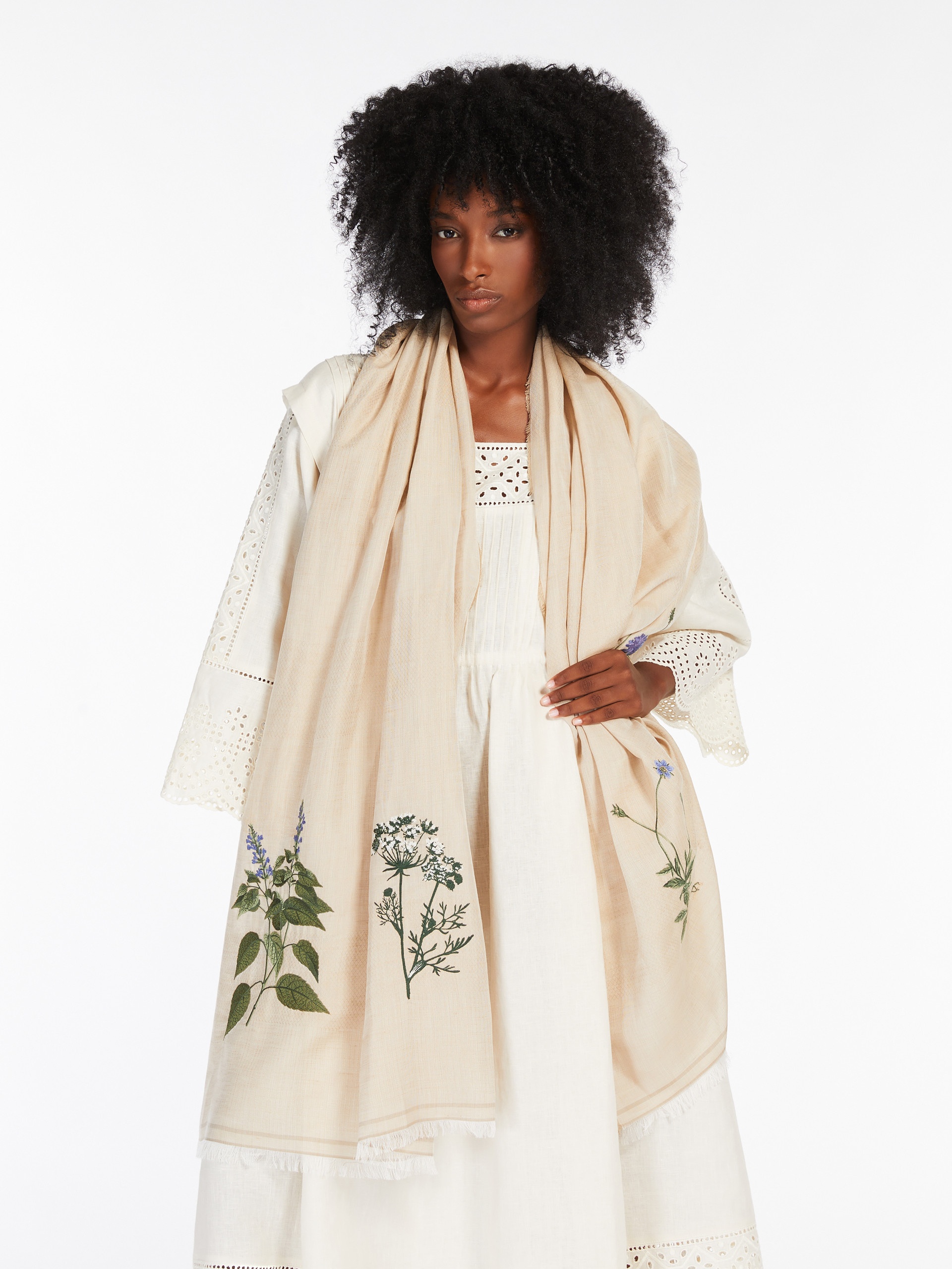 EPOCA Modal, linen and cotton stole - 4