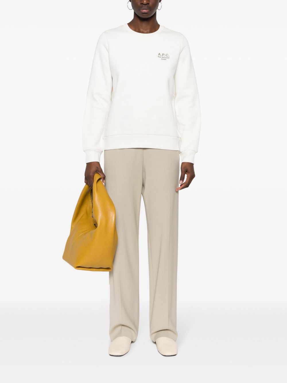 Craie embroidered-logo sweatshirt - 2