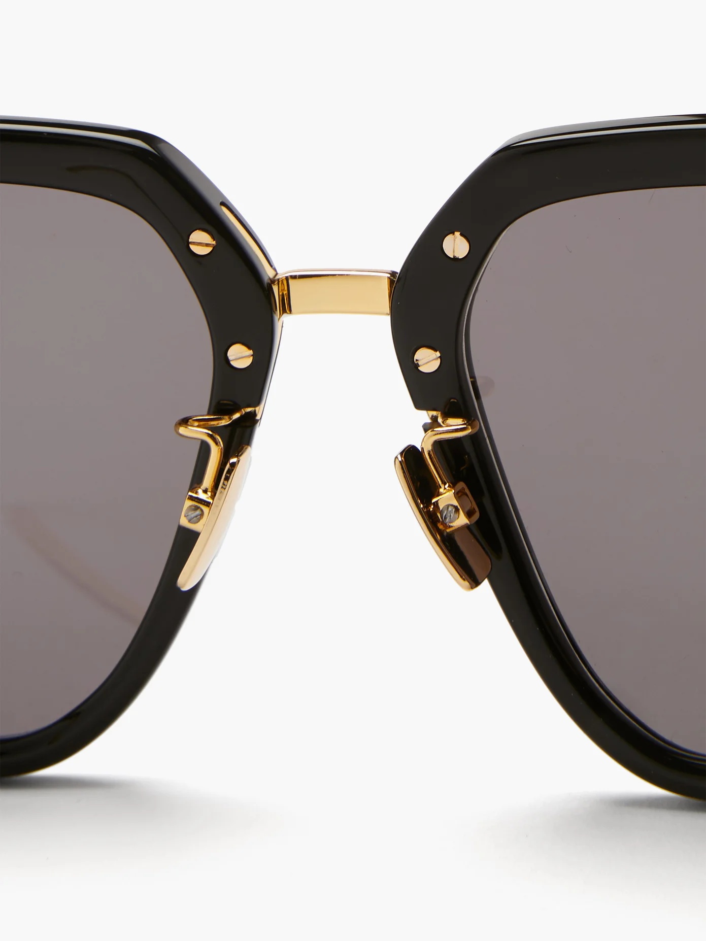 Square acetate and metal sunglasses - 4