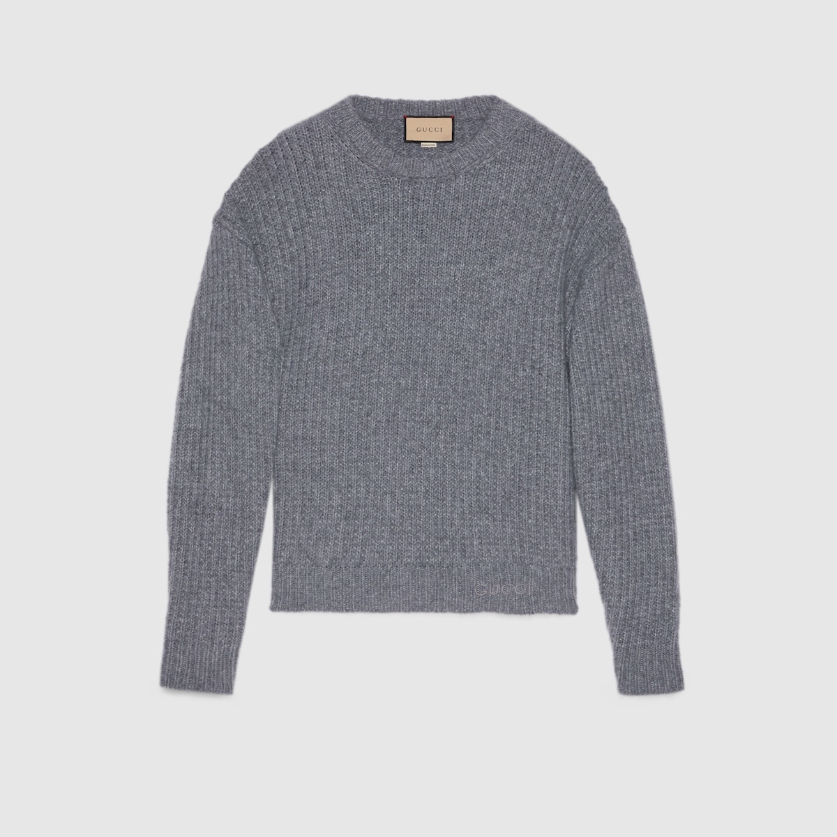 Cashmere silk crewneck sweater - 1