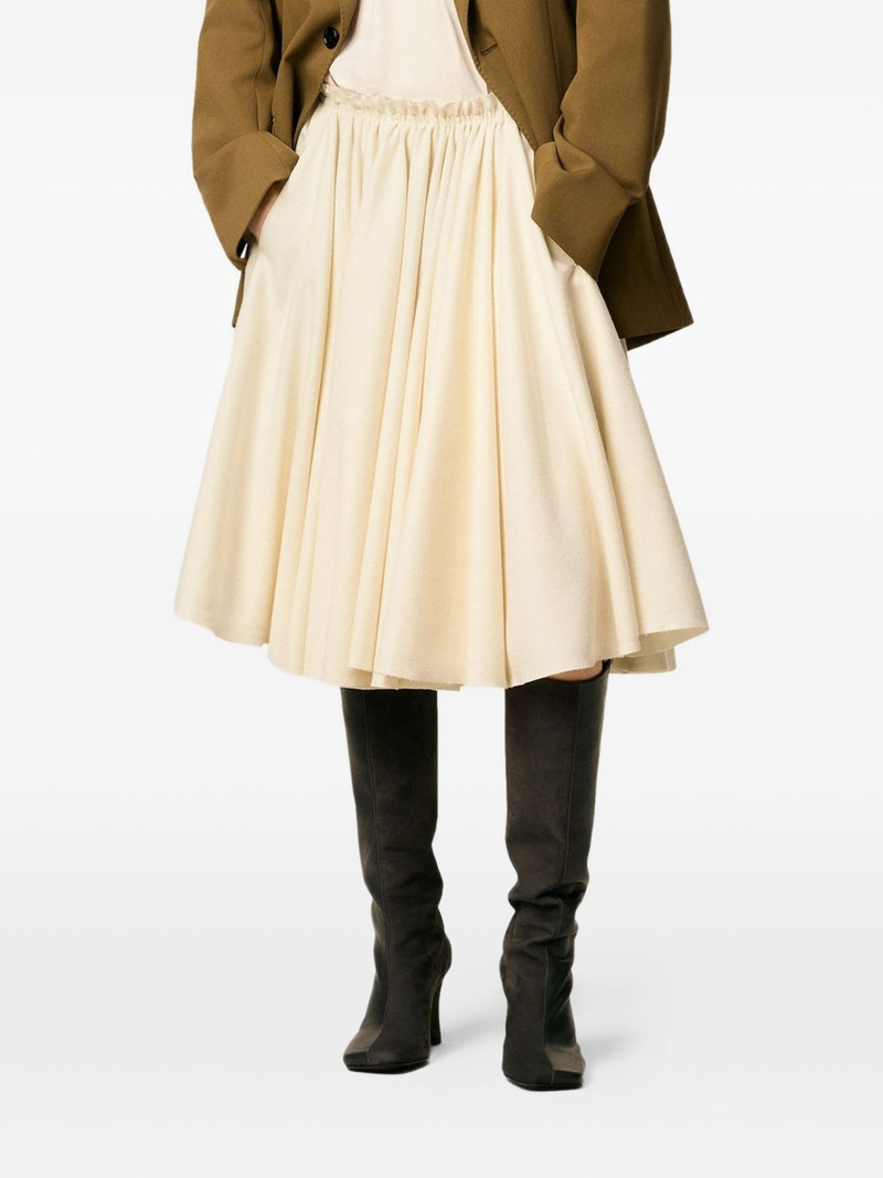 AMI Paris Corolla wool midi skirt outlook
