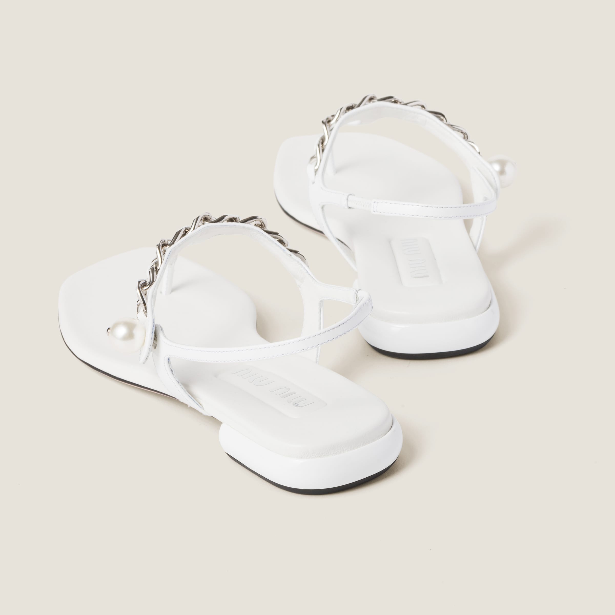 Patent leather thong sandals - 3