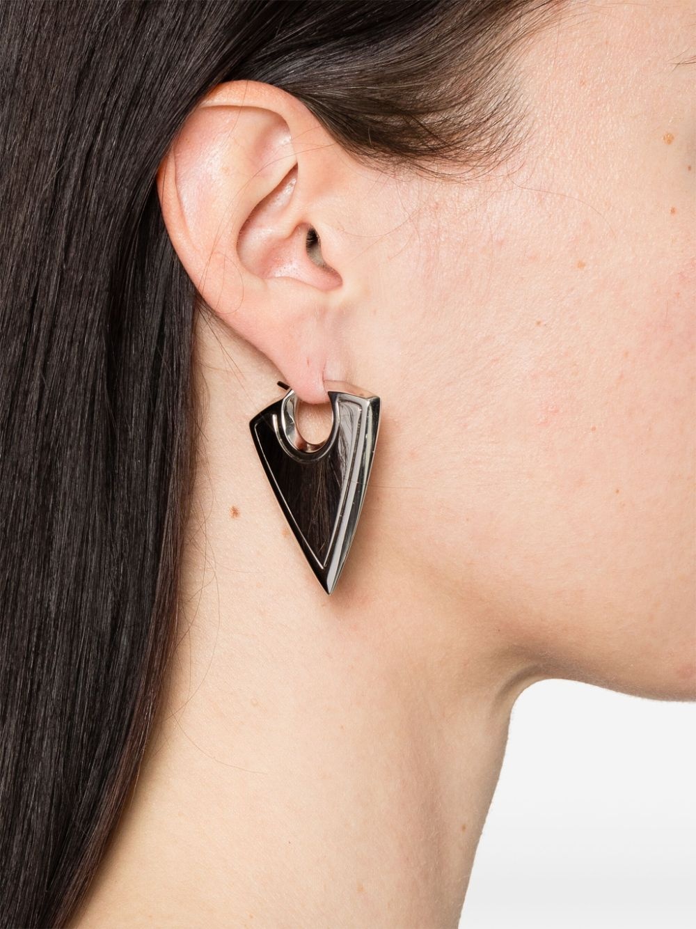 【送料&関税込】Alexander McQueen Arrow Triangle Shape Earri Alexander McQueen Arrow earrings | REVERSIBLE