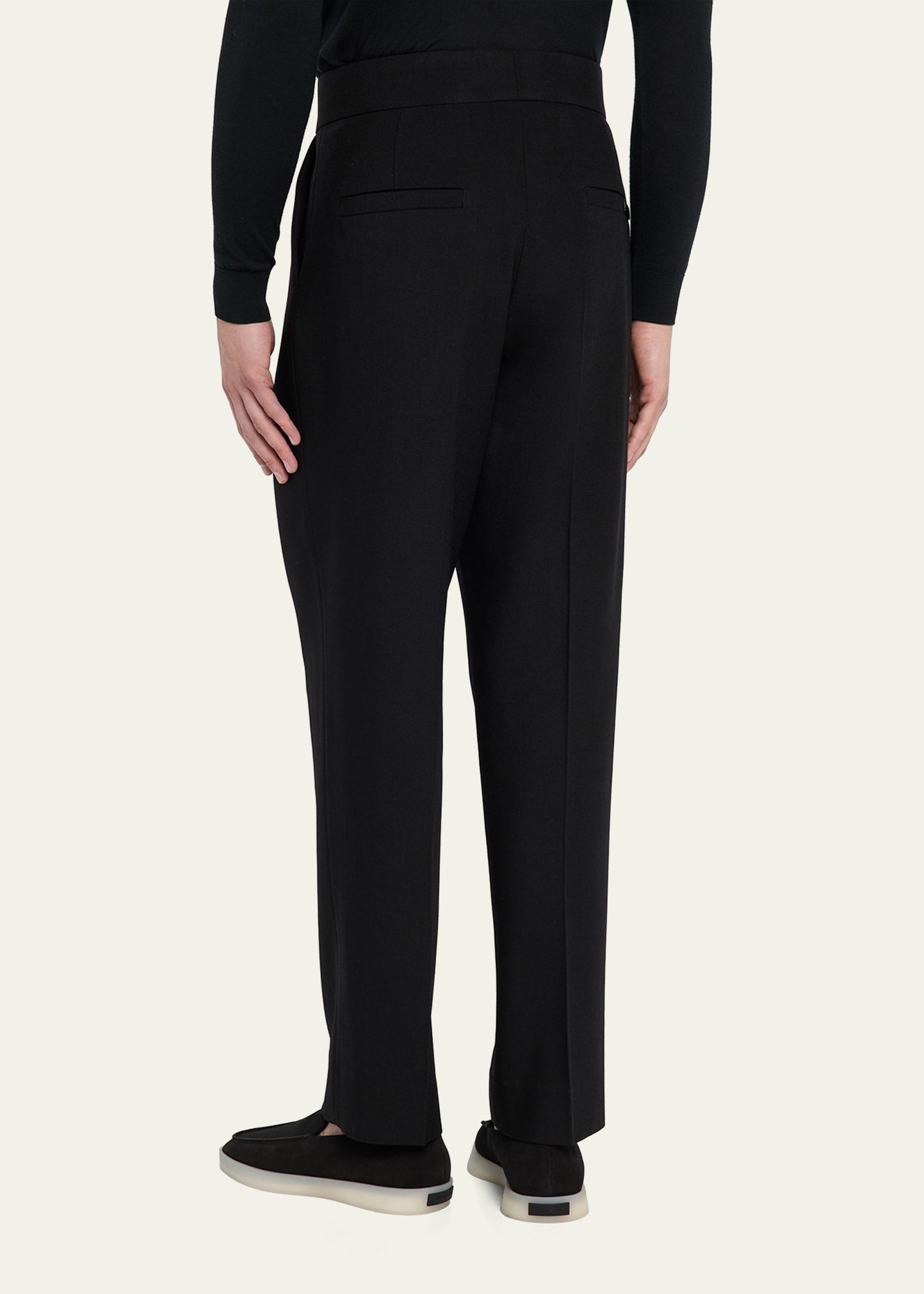 Men's Single-Pleat Wool Eternal Trousers - 3
