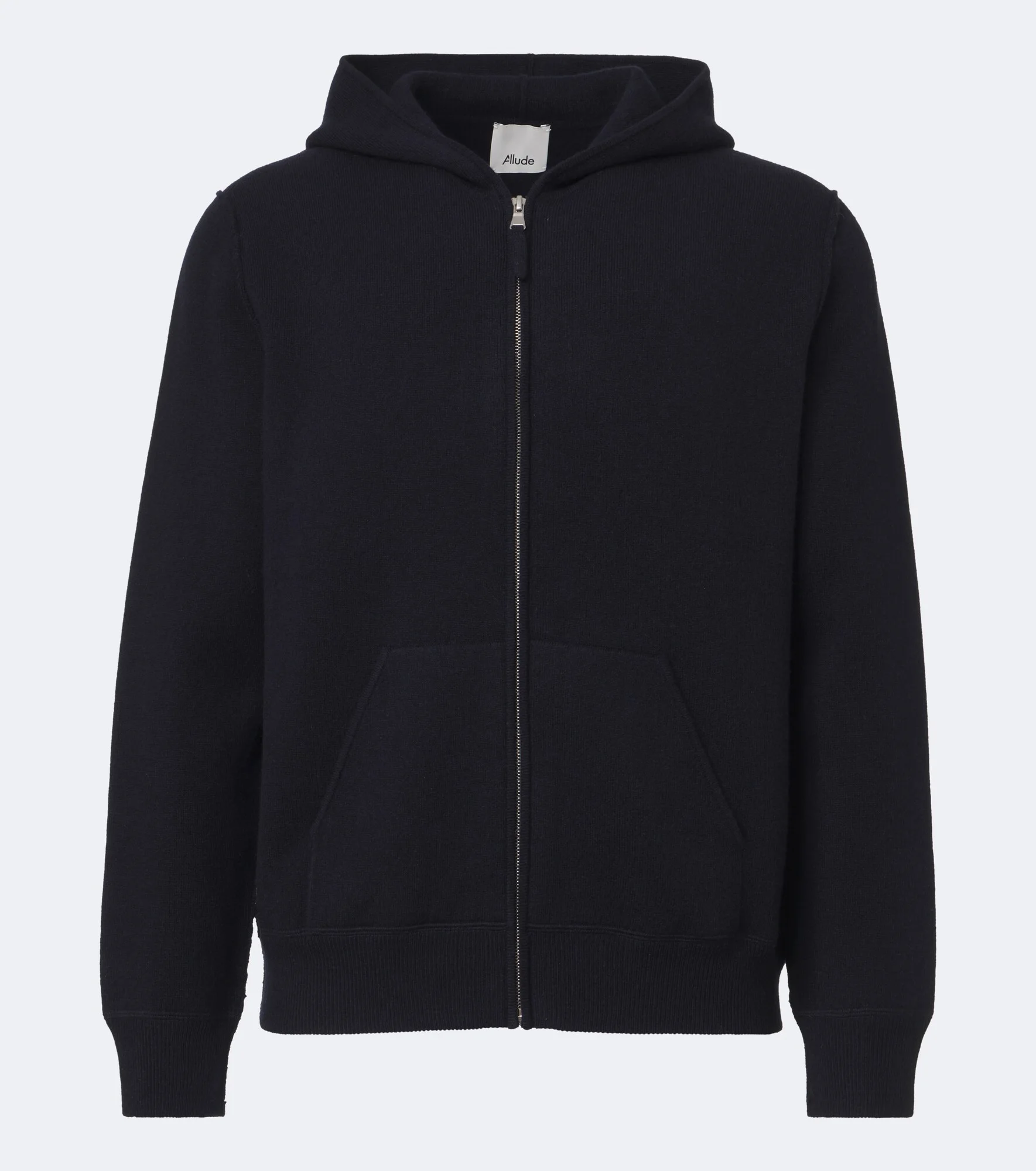 Hooded wool and cashmere jacket - 1
