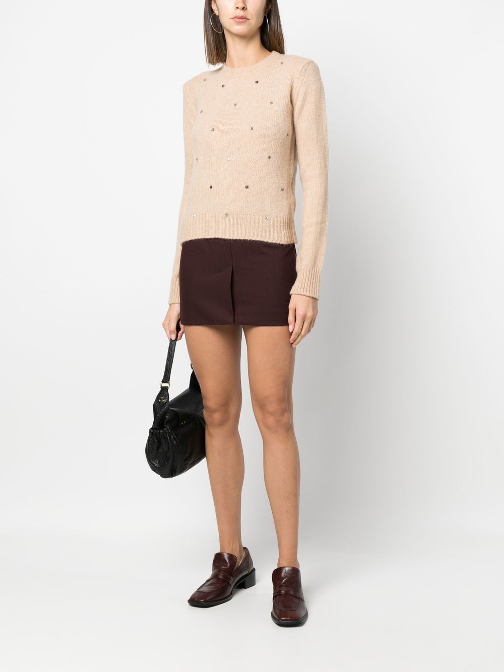 crew-neck long-sleeve jumper - 2