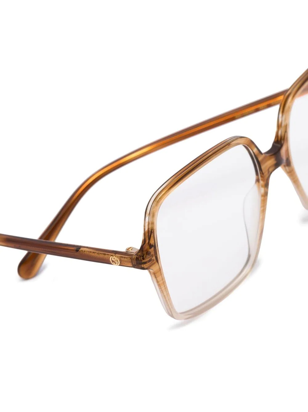 square frame oversized optical glasses - 3