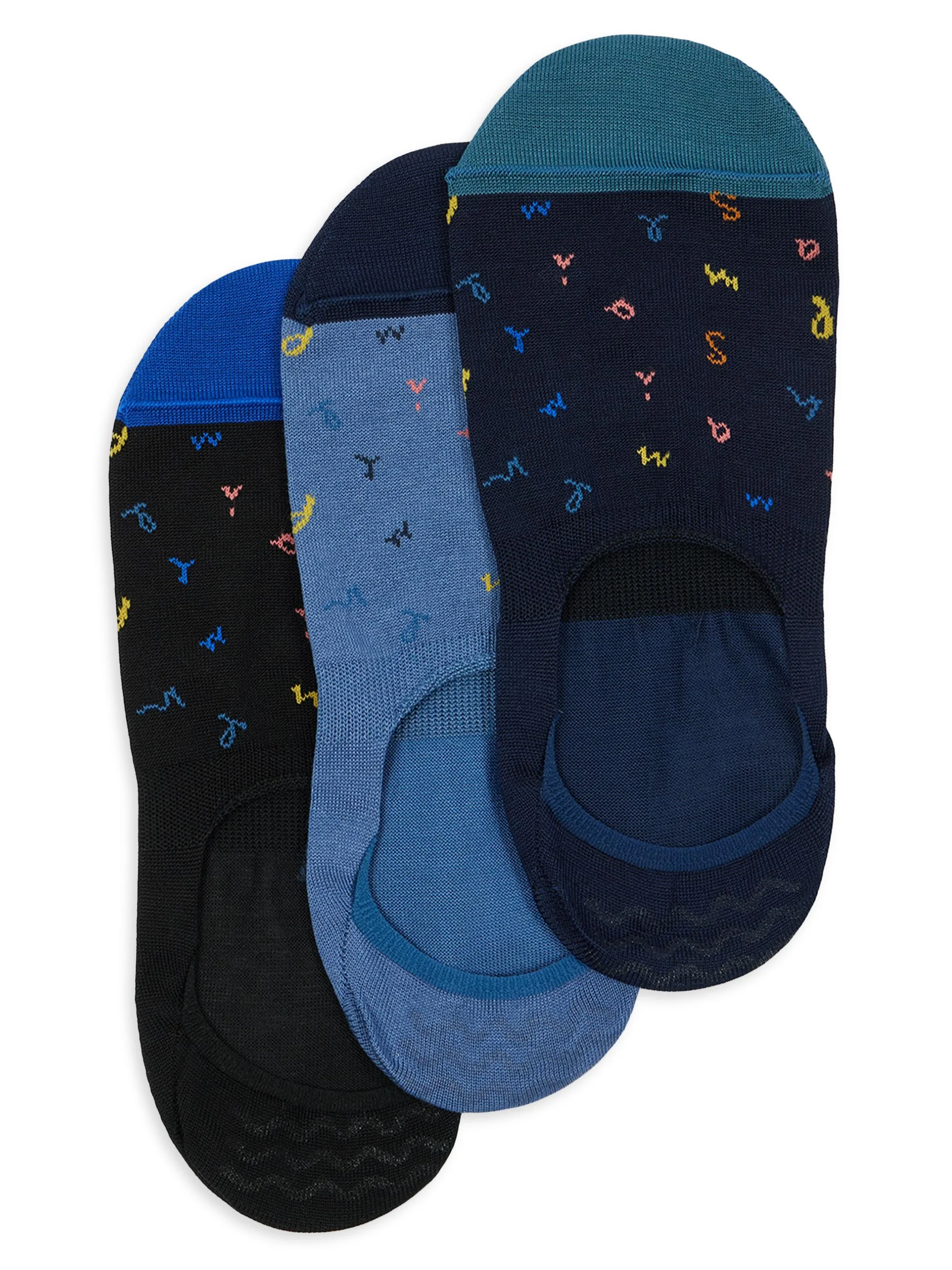 Men's Meribel 3-Pack No-Show Socks - Multi - 1