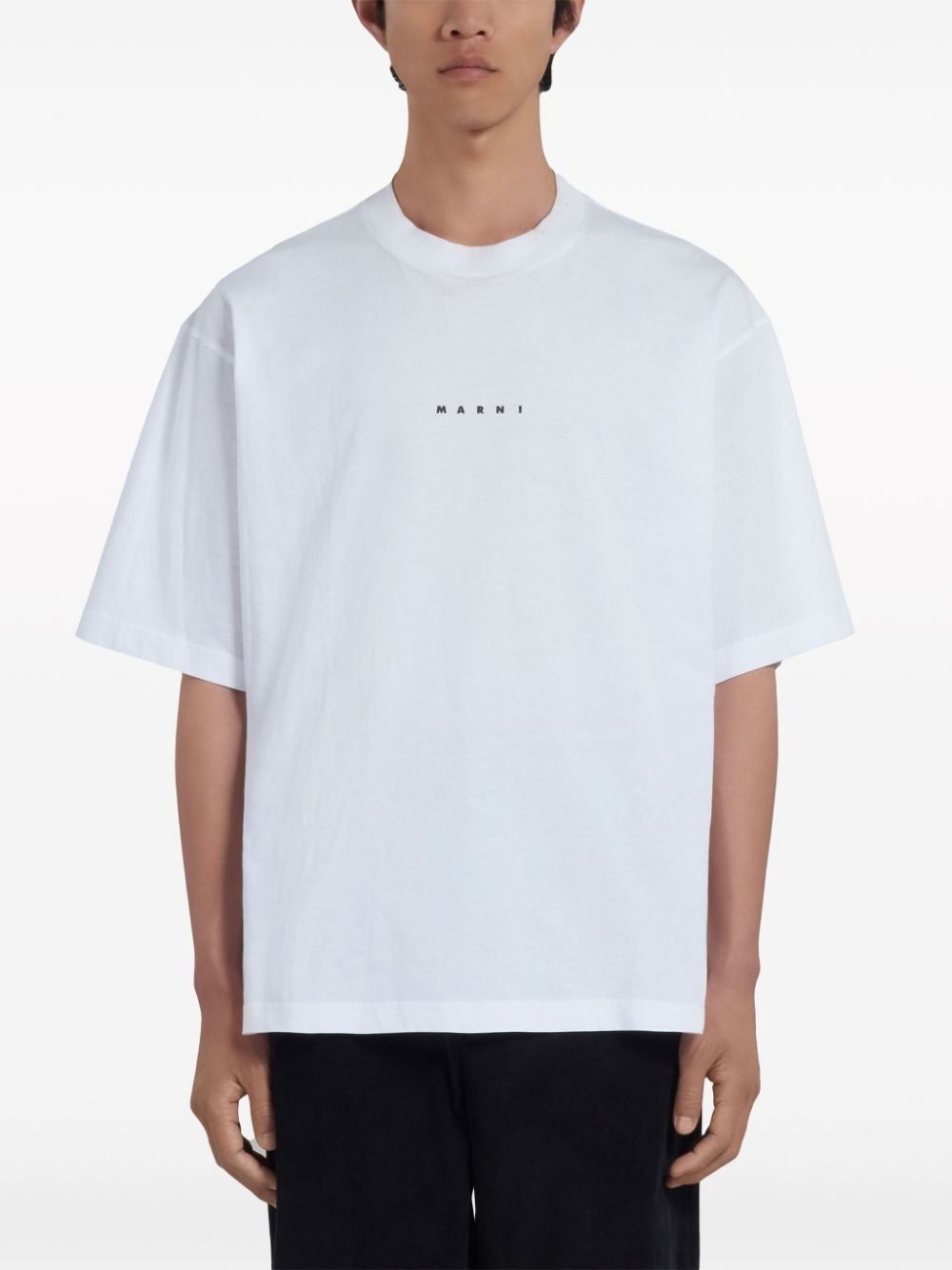 logo-print cotton T-shirt - 3
