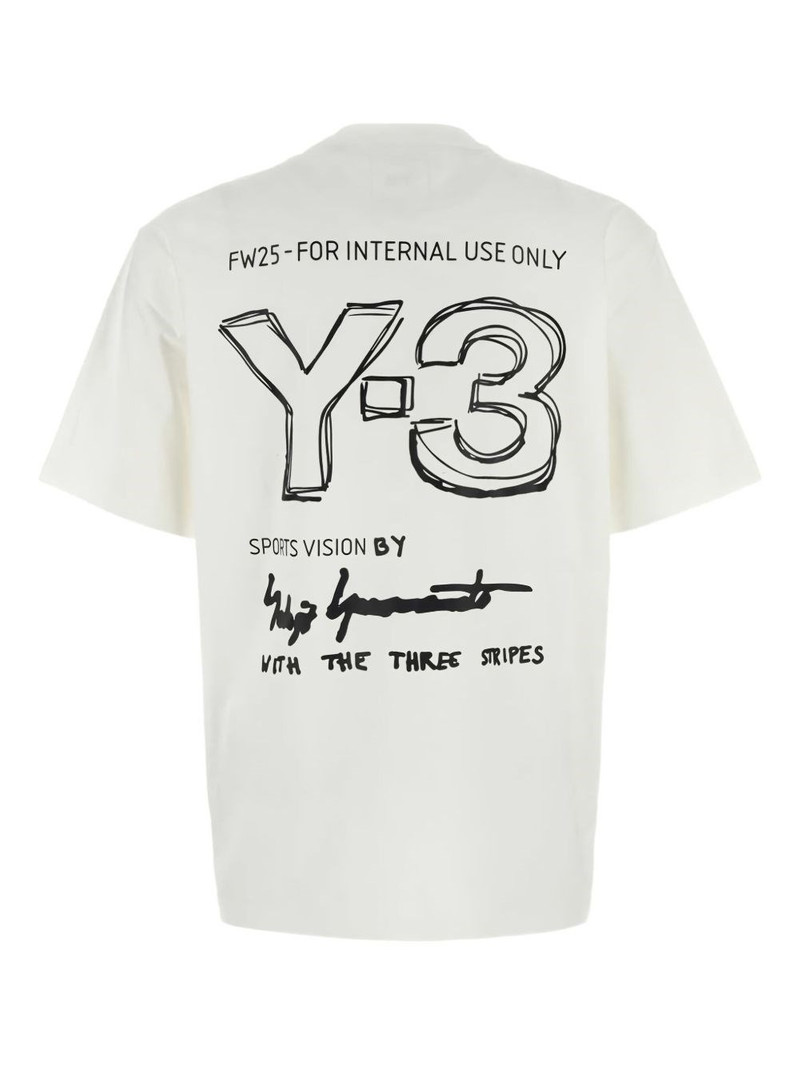 Y-3 Logo cotton t-shirt outlook