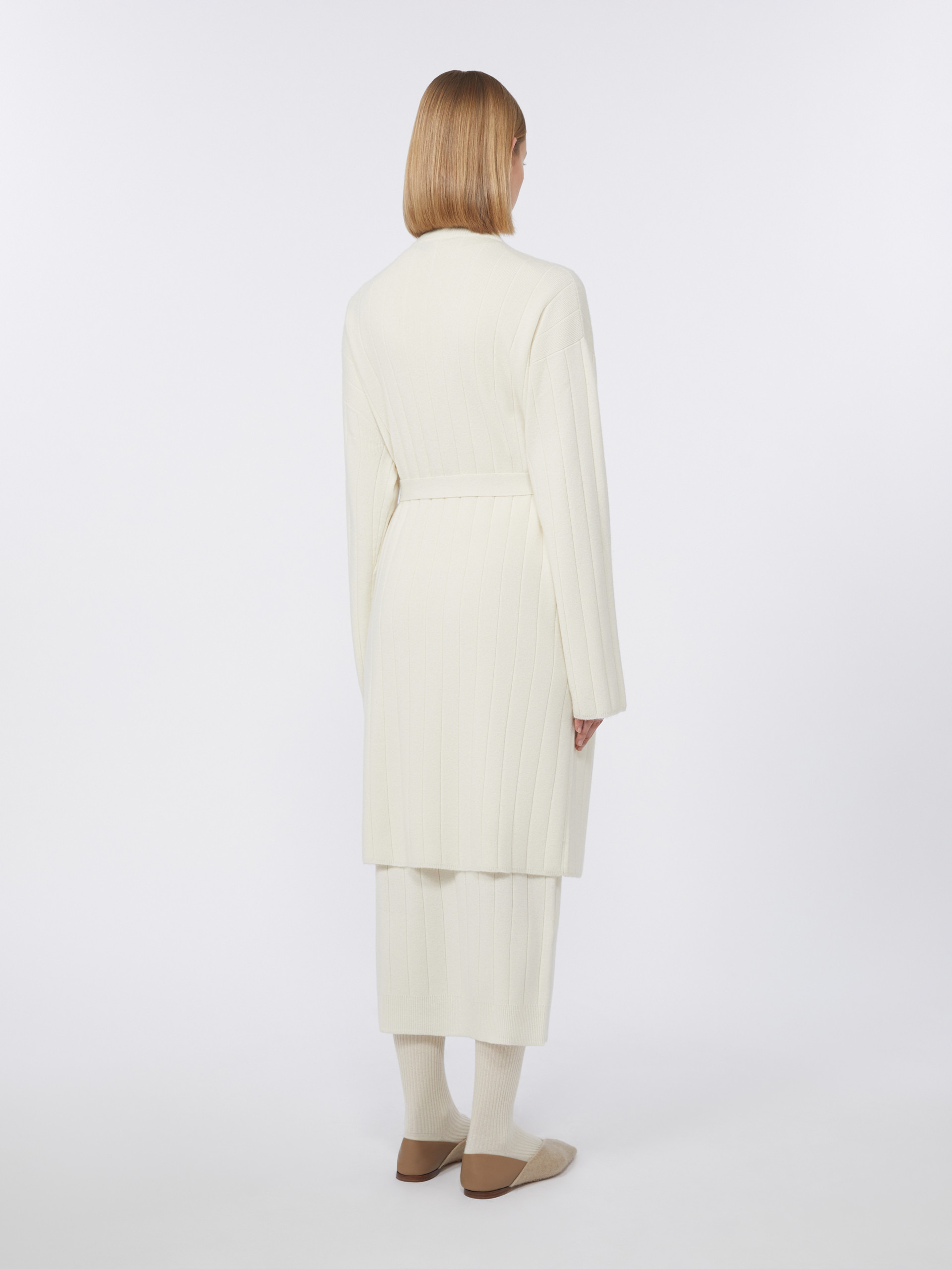 GIUSTO Long cashmere-yarn cardigan - 4