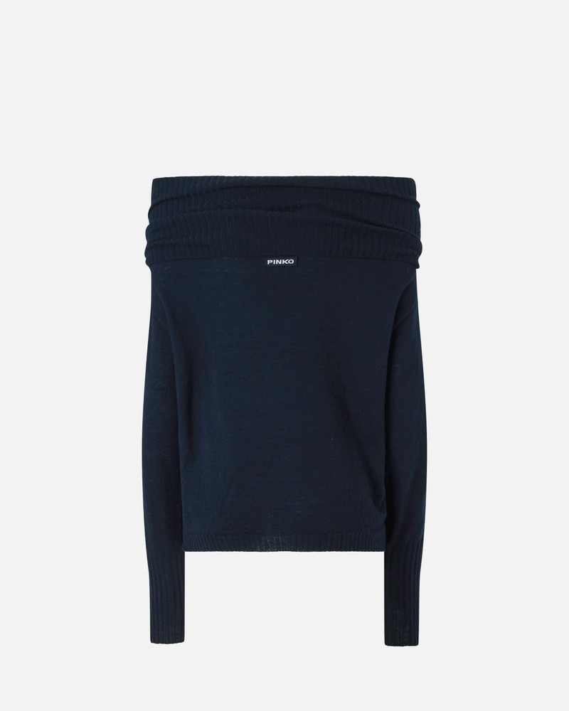 LONG-SLEEVED SWEATER WITH OPEN SHOULDERS 6