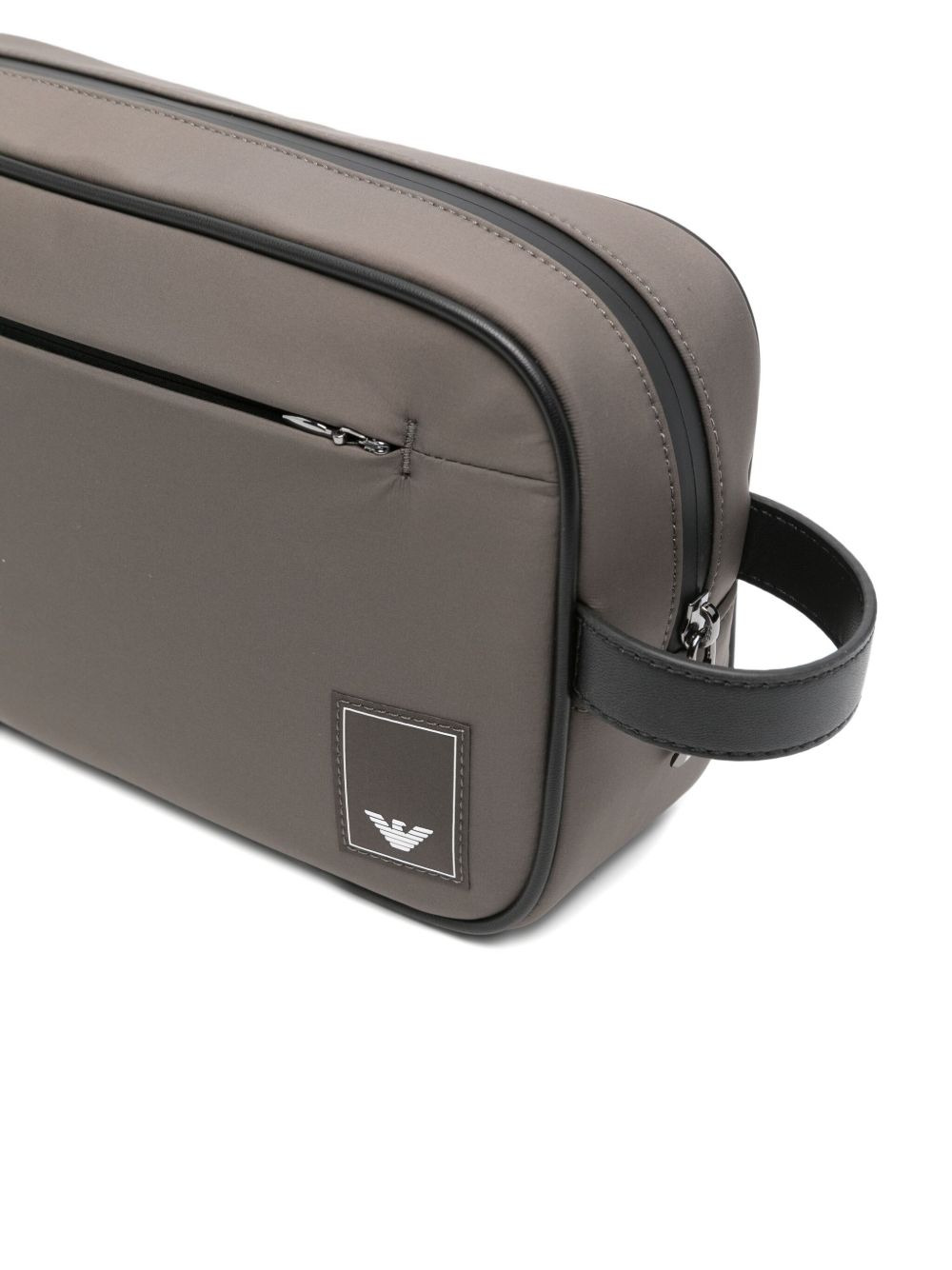 logo-detail wash bag - 3