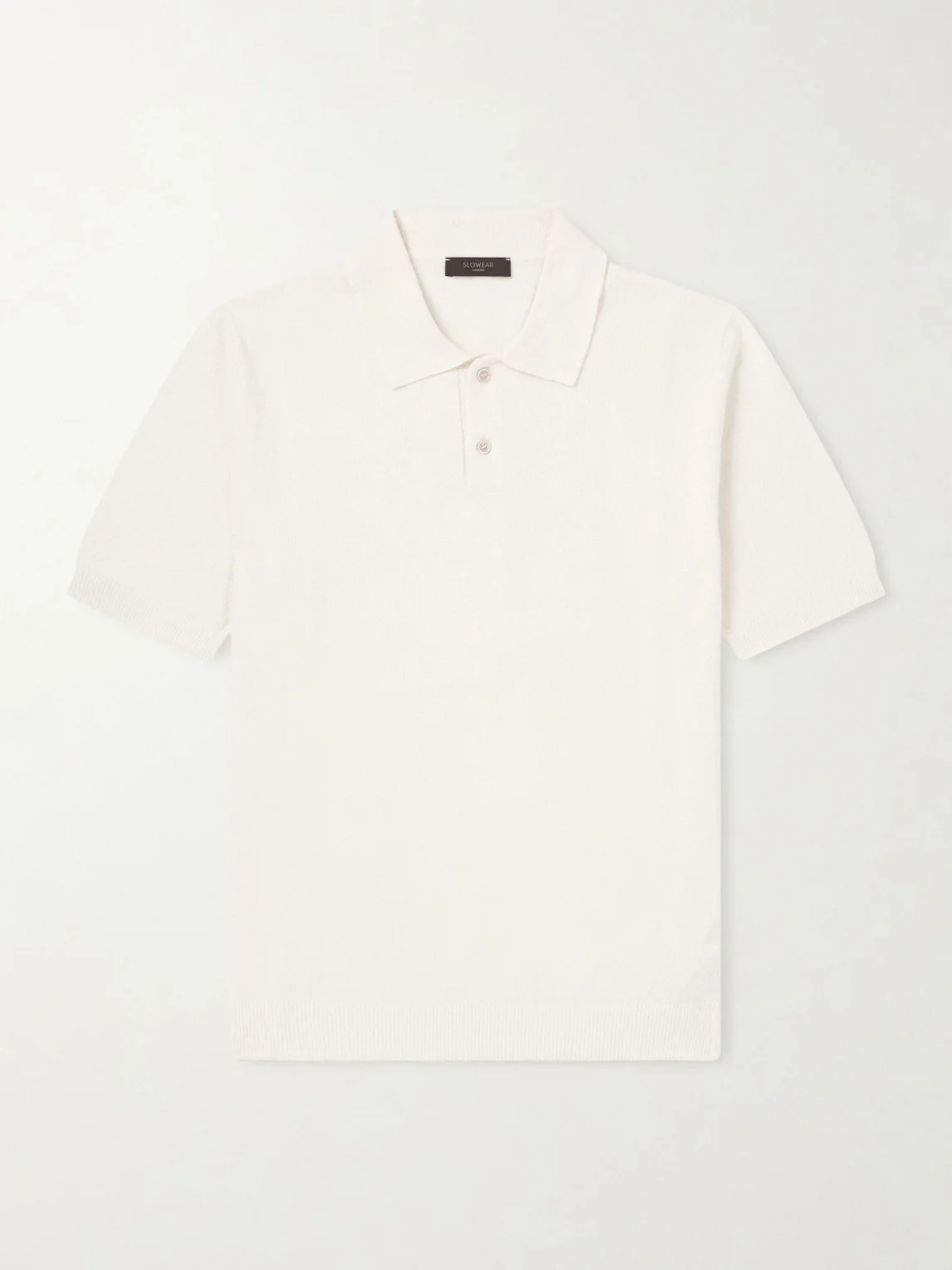 Slim-Fit Cotton-Blend Terry Polo Shirt - 1
