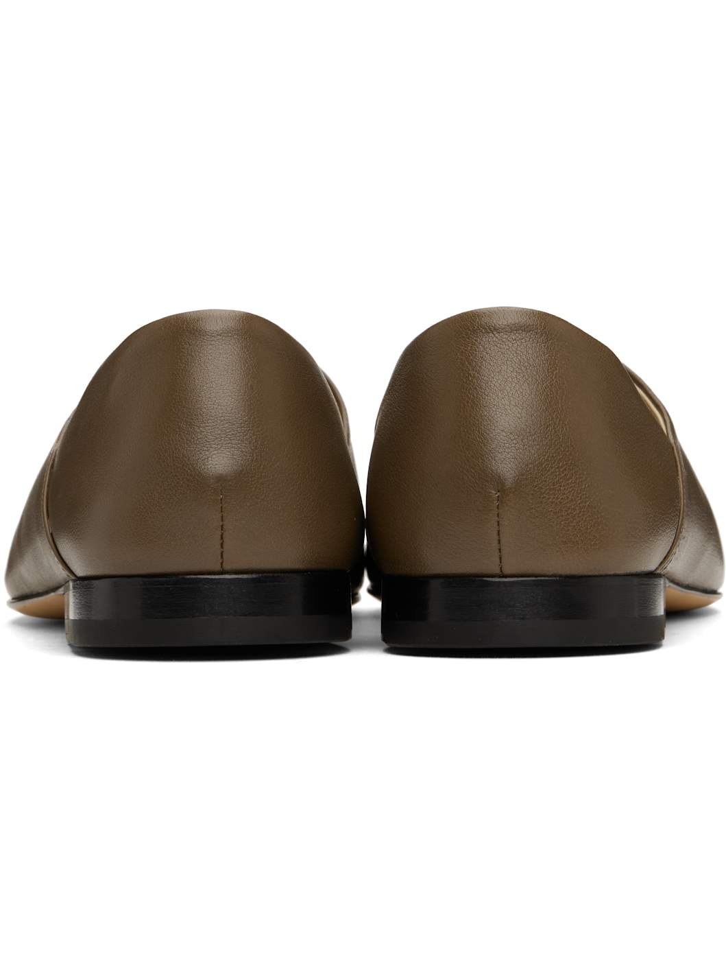 Brown Leather Slippers - 2