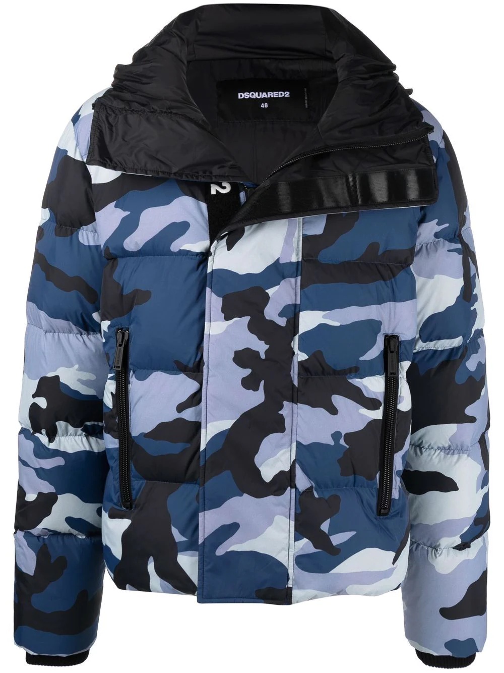 camouflage-print feather-down puffer jacket - 1