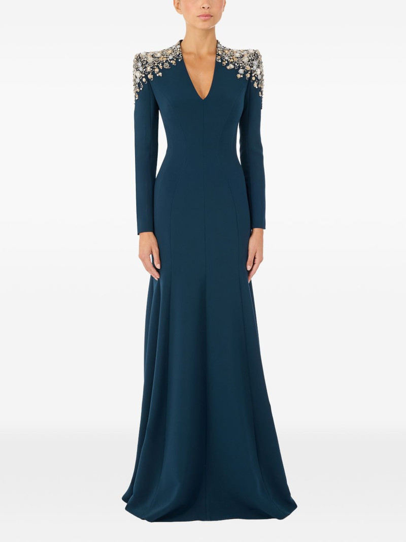 JENNY PACKHAM Nila embellished V-neck maxi dress outlook
