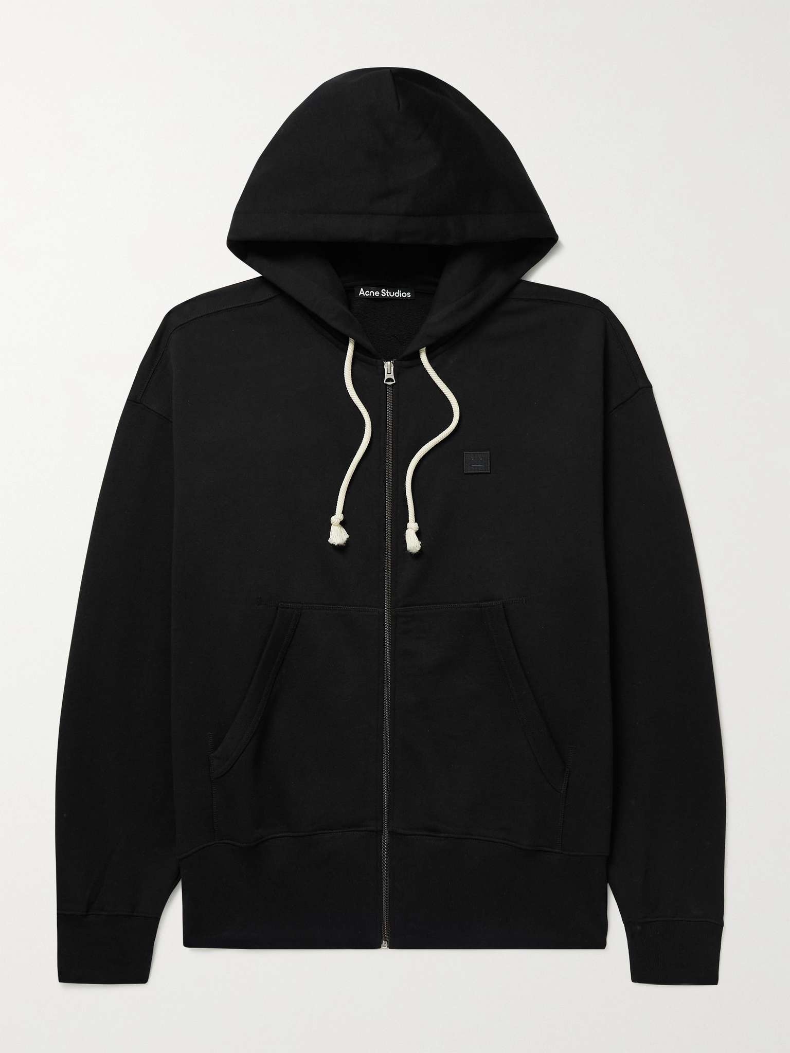 Logo-Appliquéd Cotton-Jersey Zip-Up Hoodie - 1