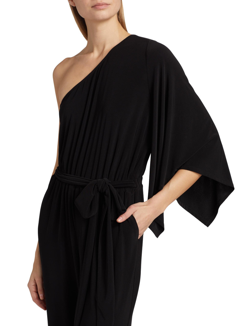 Women's Miranda One-Shoulder Jumpsuit - Black 6