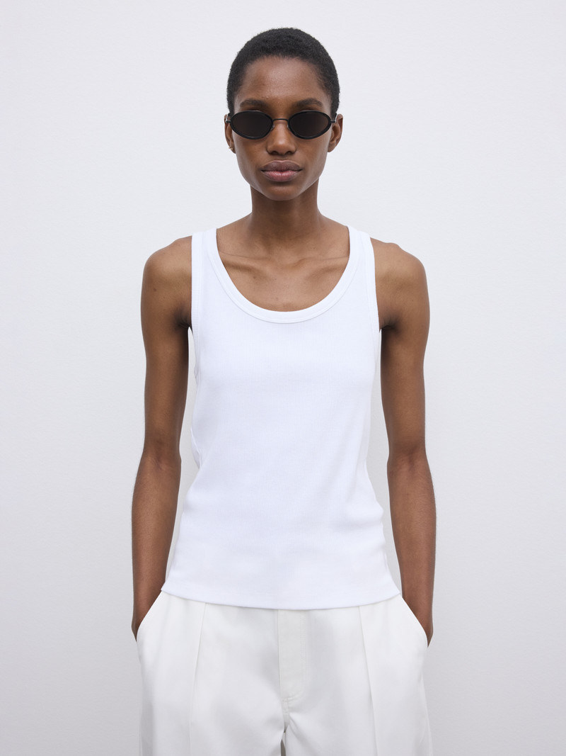 House of Dagmar Fitted Rib tank top outlook