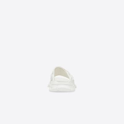 BALENCIAGA Men's Track Slide Sandal in White outlook