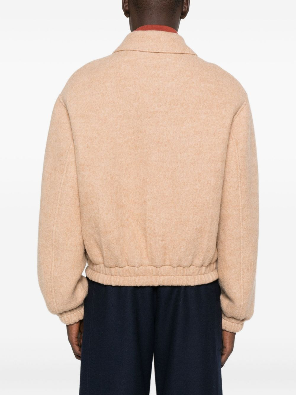 zip-front pocket bomber jacket - 4