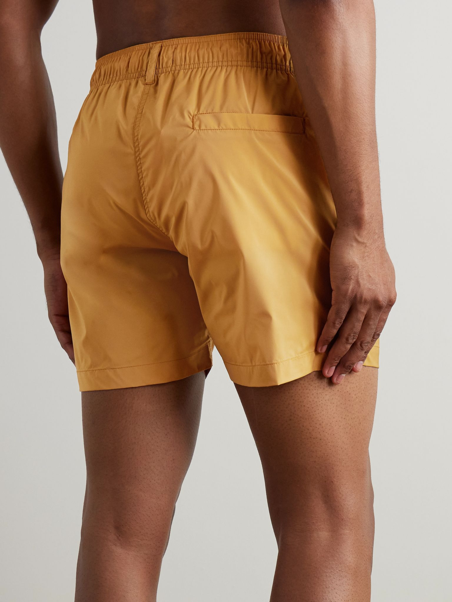 Salvador Straight-Leg Mid-Length Recycled Swim Shorts Beige - 3