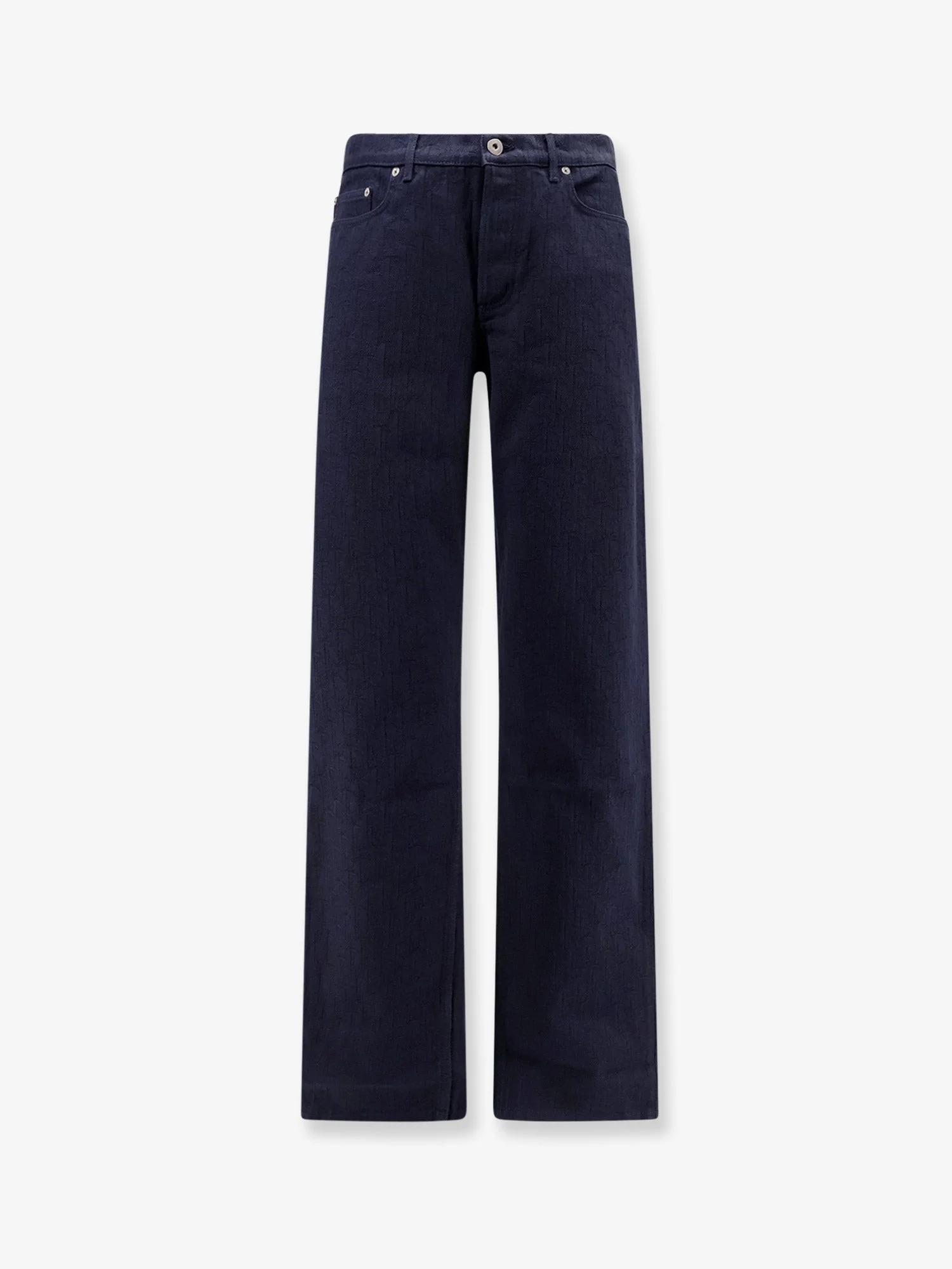 Dior Cotton Jeans With All-Over Dior Oblique Motif - 1