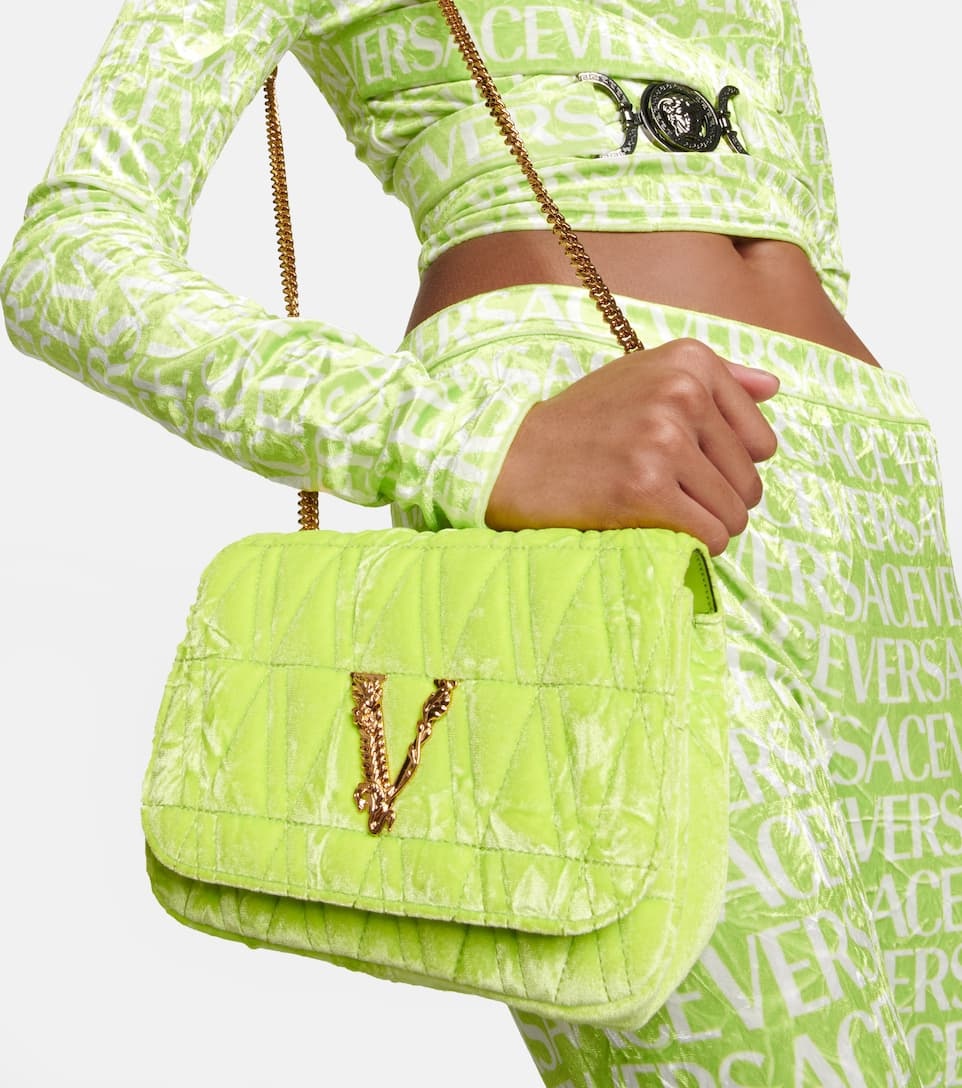 Virtus Small velvet shoulder bag - 2