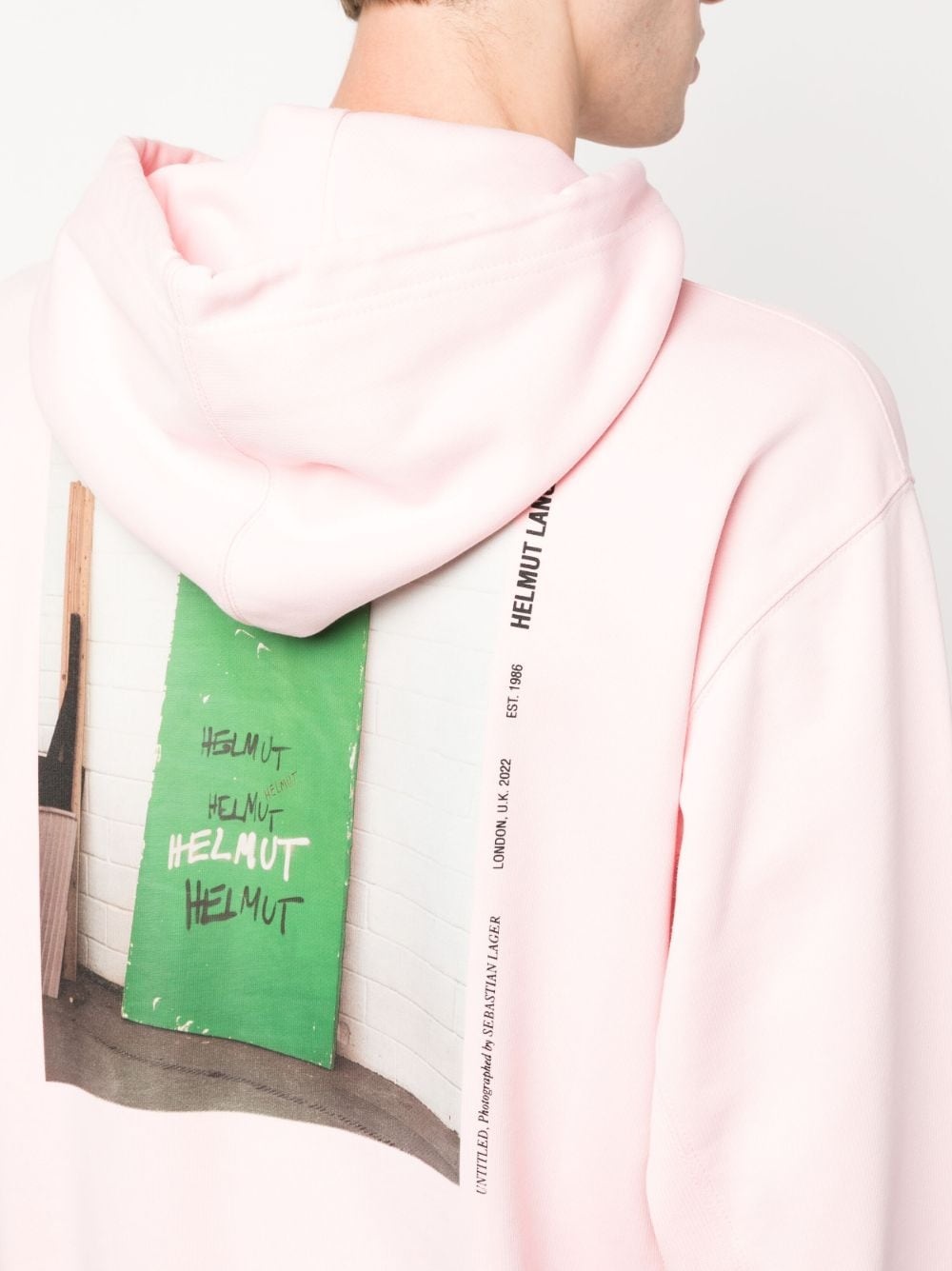 logo-print cotton hoodie - 5