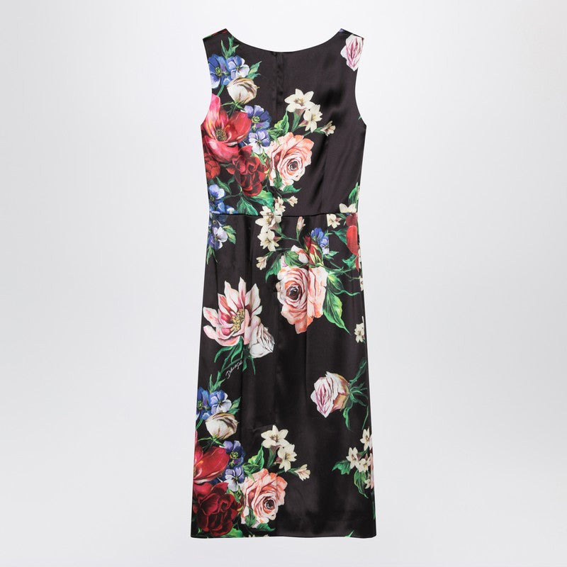 Dolce&Gabbana Black Dress With Floral Print Women - 2