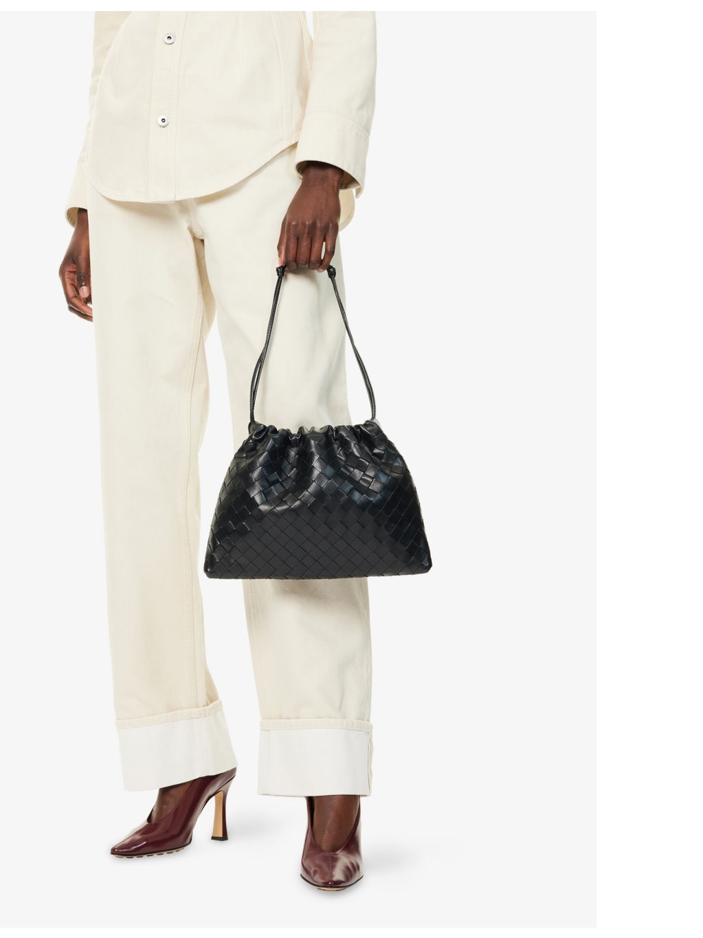 Intrecciato leather dustbag - 2
