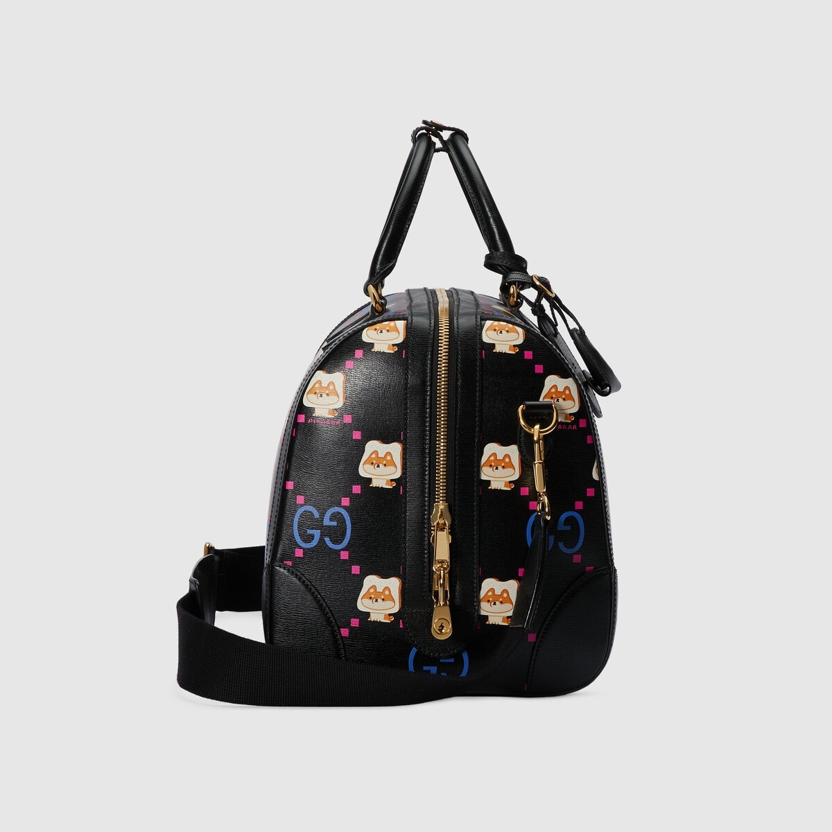 GG animal print duffle bag - 5