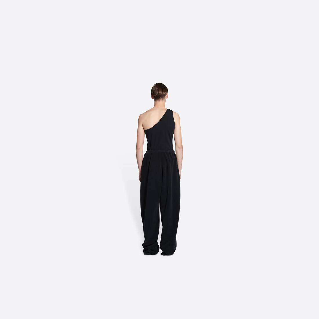 Women's Sporty B Baggy Sweatpants in Black - 4