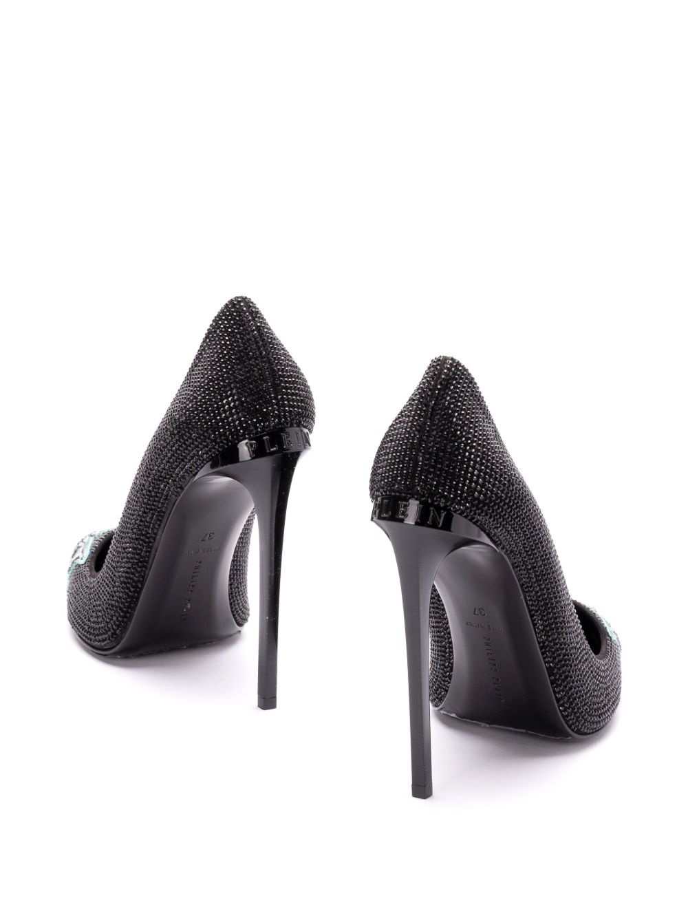 120mm flame-embellished pumps - 4