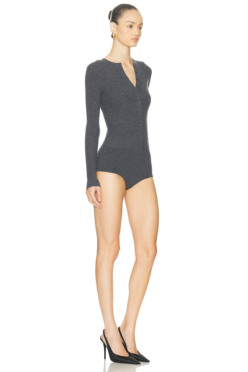 Wool Knit Romper - 2