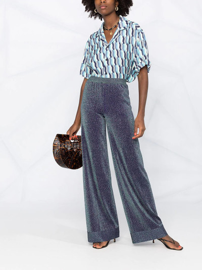 Missoni high-rise wide-leg knit trousers outlook