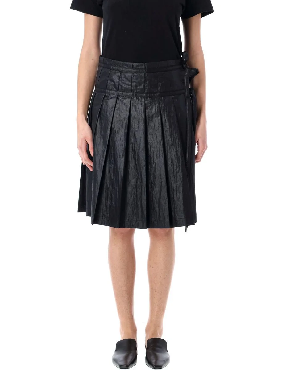 Low Classic Pleated Midi Skirt - 1