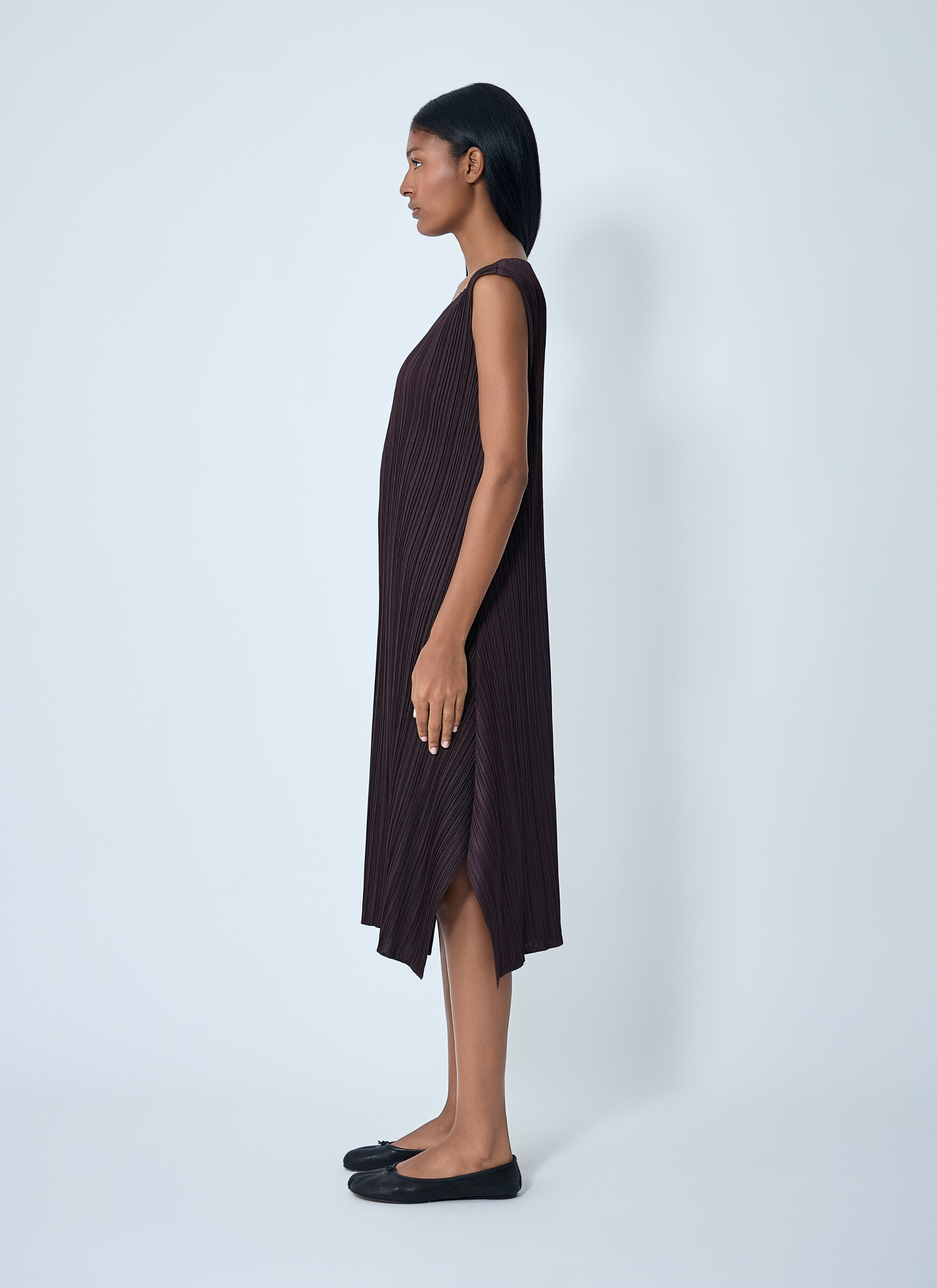Pleats Please Issey Miyake Women Pleated Midi Dress - 3