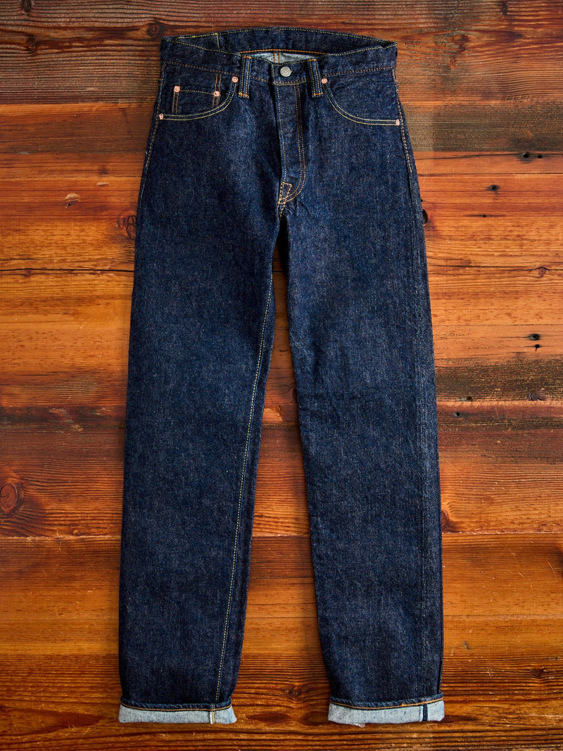 Pure Blue Japan PBE-003 17oz Beige Core Pop-up Selvedge Denim - Regular Straight Fit outlook
