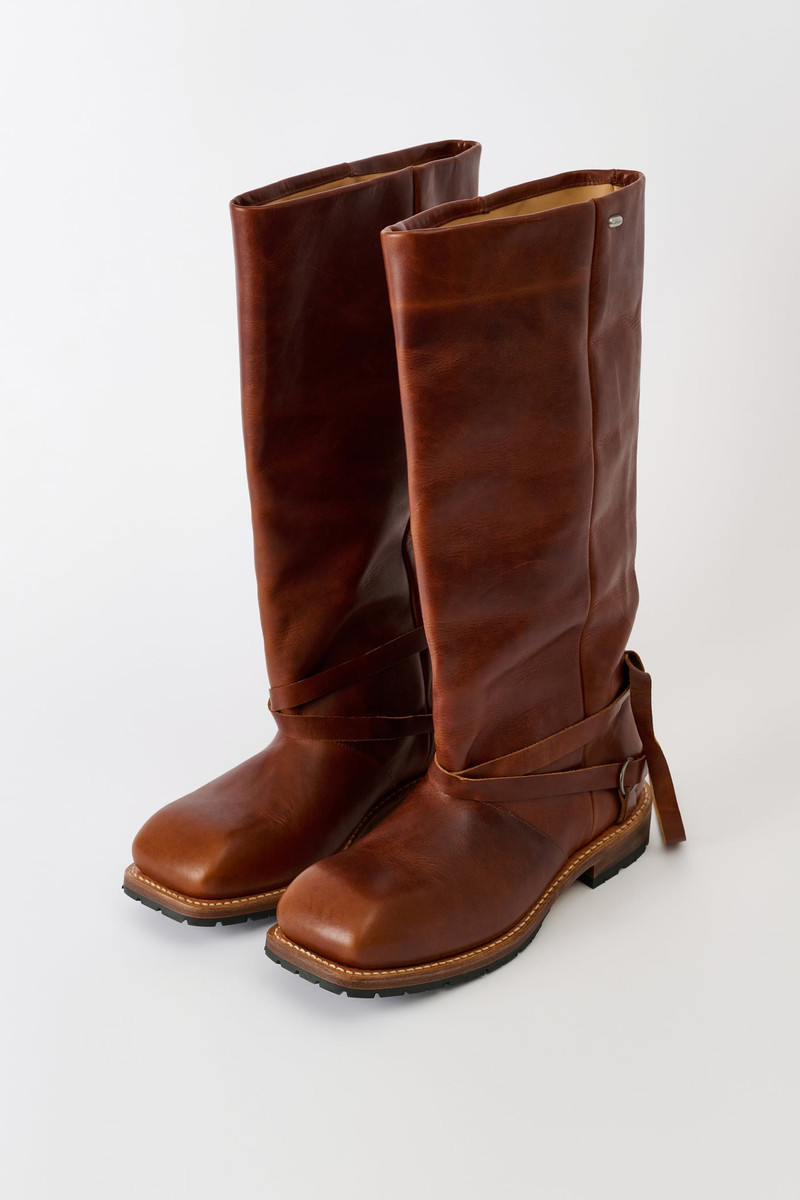 High Engine Boot Whiskey Rich Calfskin 7