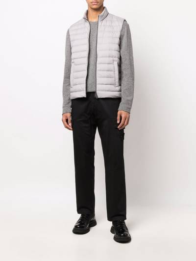 Herno quilted zip-up gilet outlook