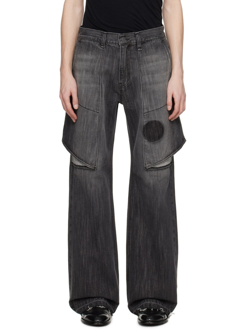 Gray Layered Jeans 1