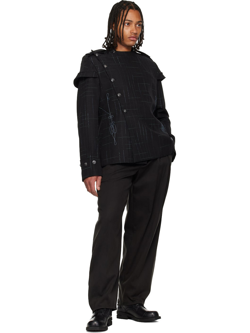 Kiko Kostadinov Black Halics Trousers outlook