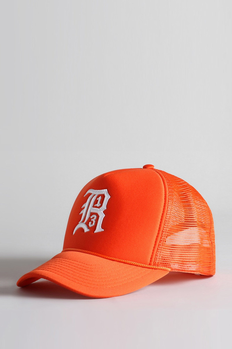 R13 Trucker Hat - Orange | R13 Denim Official Site 1