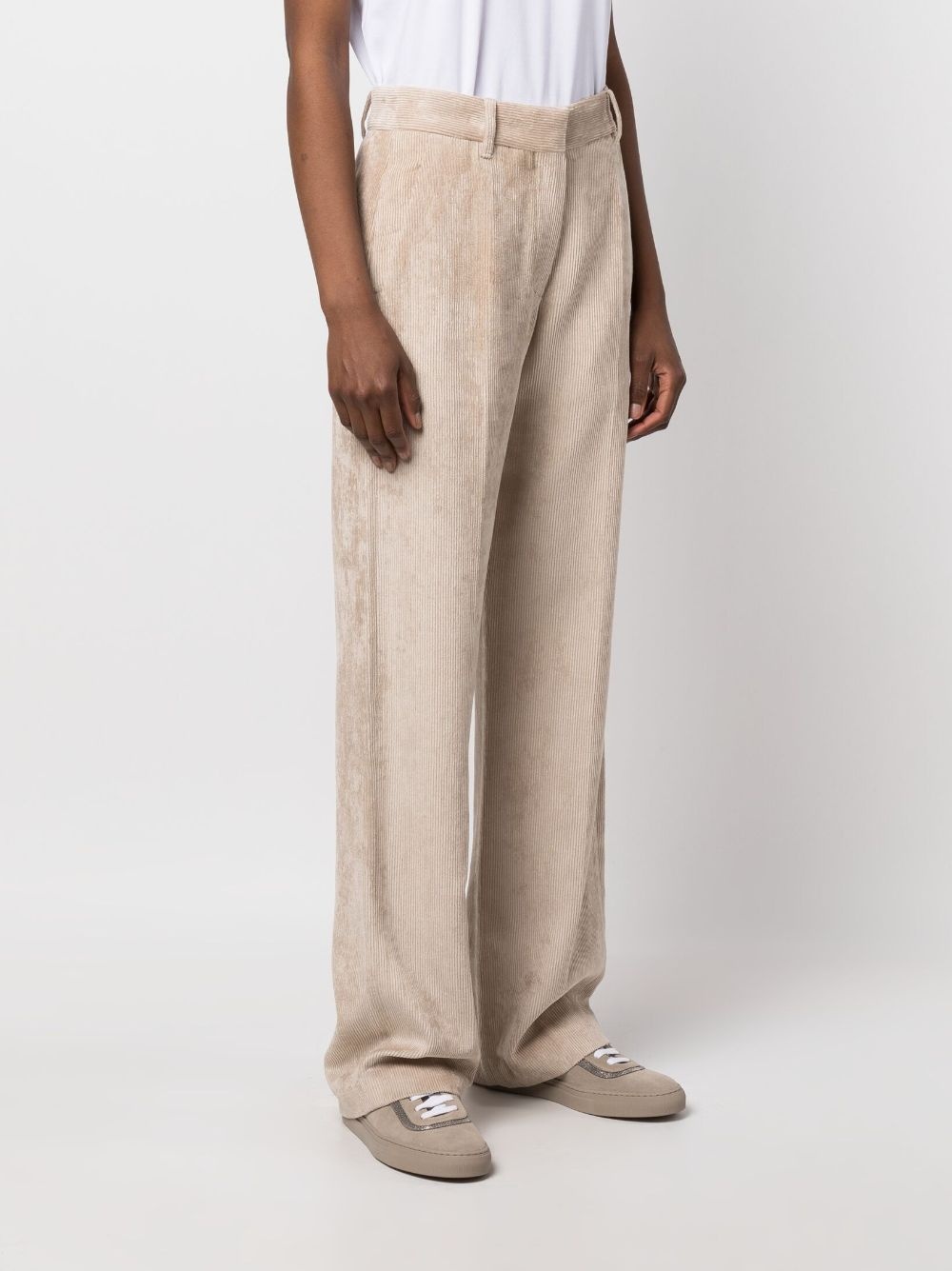 corduroy wide-leg trousers - 3