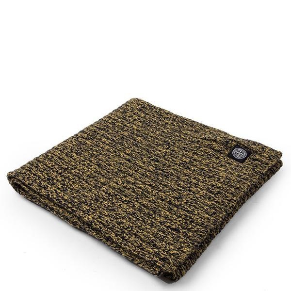 STONE ISLAND KNIT SCARF - SENAPE - 4